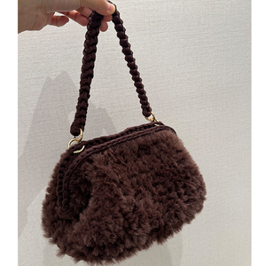 Borse Invernali da Donna Alla Moda Pochette Fatte a Mano <span class=keywords><strong>all</strong></span>'<span class=keywords><strong>Uncinetto</strong></span> Clutch a Fagotino da Sera per Matrimonio - Product Image 6