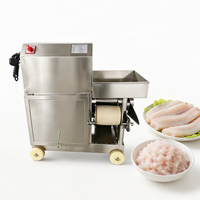 Machine automatique de séparation et de désossage de viande de crabe, crevettes et poisson en acier inoxydable 304