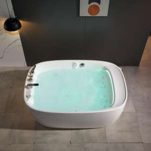 Vasca Idromassaggio Sexy Rotonda/Ovale per 2 Persone, Autoportante, da Interno, in PVC, con 30 Getti, Design Moderno, Idrogetti - Product Image 6