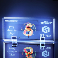 Presentador para Servicio VIP con Proyector Holográfico 3D para Discoteca, Letrero LED con Mensajes, Billetes de Dólar y Exhibidor de Licores para Publicidad de LOGO