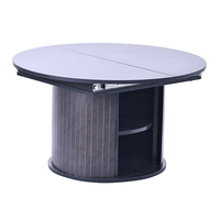 Table basse multifonctionnelle extensible avec compartiment de rangement dissimulé pour salon moderne et mobilier d'appartement