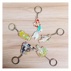 Promotion Porte-clés en plastique de dessin animé, logo vierge à imprimer, porte-clés shaker Kawaii personnalisés - Product Image 3