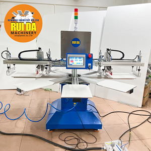 Máquina Automática de Serigrafía, Tamaño de Paleta 250x300mm, Máquina de Impresión de Marcas con 8 Estaciones para Taller - Product Image 5