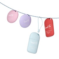 Flacon vide en PE de 50g pour crème solaire portable en plastique avec lanière, crème pour les mains à visser pour enfants, crème pour le visage et fond de teint