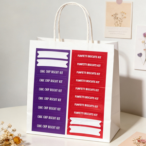 สติกเกอร์กระดาษสังเคราะห์ PP แบบพิมพ์ได้ ฉลากกล่องบิสกิตแบบกำหนดเอง ฉลากกันน้ำสำหรับบรรจุภัณฑ์อาหาร - Product Image 6