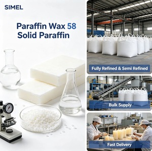 SIMEL Fully Refined <b>Paraffin</b> <b>Wax</b> 58 Solid <b>Wax</b> CAS 8002-74-2 Industrial <b>paraffin</b> raw material High melting point <b>paraffin</b> - Product Image 3