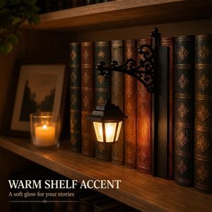 Lámpara Decorativa para Librería, Luz LED para Estantería, Luz Nocturna con Pantalla de Acrílico Negro, Lámpara Colgante para Rincón de Lectura o Escritorio - Product Image 6
