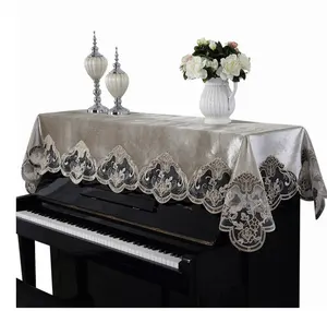 Yama için lüks fantezi dantel piyano elbise masa örtüsü koşucu Dresser gece standları dekoratif kapak piyano koşucu kapak havlu