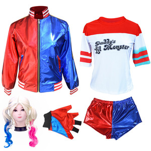 <span class=keywords><strong>Disfraz</strong></span> de Cosplay Camiseta de Adulto Harley-Quinn Monster de Suicide Squad con Bordado para Mujer - Product Image 2