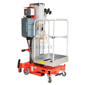 6M 8M 10m 12M nhôm Nâng Thủy Lực người đàn ông nâng lên cột đơn Nâng Nền tảng làm việc trên không một người đàn ông nâng - Product Image 3