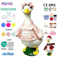 Set Kostum Angsa Teras Bertema Bunga Sakura Musim Semi MSYO OEM, Gaun Kimono Pink, Bando Bunga, Pakaian Angsa untuk Taman