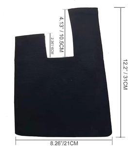 Bolso de mano de algodón con nudo, tipo cartera de mano, pequeño, para noche, con asa de muñeca, regalo promocional - Product Image 3