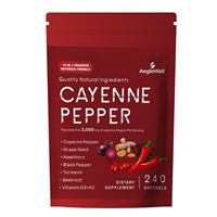 AegleWell Nature's Way gel au poivre de Cayenne, 300mg par portion, soutient le métabolisme et la circulation