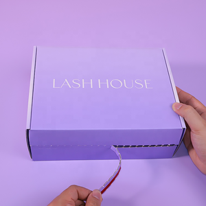 Caja <span class=keywords><strong>de</strong></span> Cartón Corrugado con Logotipo Personalizado, Tira Adhesiva para Abrir, Autosellable, para Envíos Postales, con Tira <span class=keywords><strong>de</strong></span> Cierre - Product Image 4