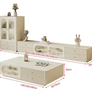 Mobile TV Moderno di Lusso <span class=keywords><strong>Sospeso</strong></span> a Parete, Design in Legno, Unità di Arredo e Stoccaggio per Soggiorno - Product Image 4