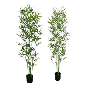 Pianta di Bambù Artificiale Decorativa in Plastica, Anti-UV, Ecologica, Durevole, per Eventi all'Aperto, Giardino Zen - Product Image 5