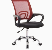 Chaise de bureau ergonomique de direction avec accoudoirs réglables, tissu en maille et velours - Confortable pour les femmes et les personnes corpulentes, chaise de bureau pivotante