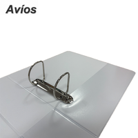 Carpeta de Presentación Tamaño Carta con Anillas en D de 2 Orificios, Carpetas Personalizadas con Logotipo Empresarial, Carpeta de Anillas de PVC para Oficina y Escuela