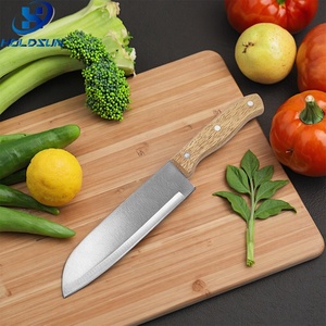 Dao Santoku Nhật Bản đa năng chuyên nghiệp 6.5 inch bằng thép không gỉ, cán gỗ, dùng cho nhà bếp gia đình - Product Image 6