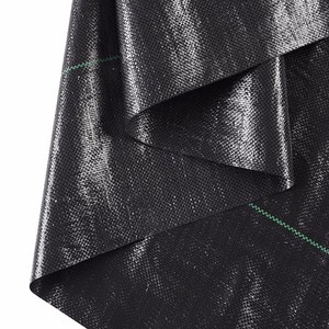 Filet plastique agricole pour serre de jardin, toile de paillage noire en tissu pour le contrôle des adventices, couverture de sol en PP/PE, service de découpe - Product Image 1
