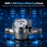 Compteur de débit mécanique en acier inoxydable 304 IP68 OEM haute précision anti-corrosion pour la consommation d'eau froide domestique
