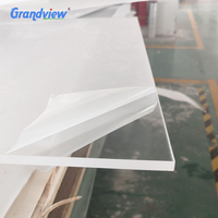 Plaque acrylique coulée transparente Grandview PMMA MMA Glass 4x8 2mm-30mm, plaque acrylique extrudée transparente 1mm 3mm 5mm 8mm