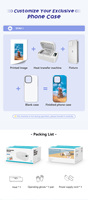 Machine d'impression de coques de téléphone portable Rock Space DIY personnalisée Protecteurs de téléphones portables Machine d'impression de couvertures mobiles