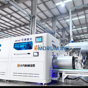 Máquina de Soldadura Láser Automática EmDrum para Barriles/Carcasas, para Línea de Producción de Barriles de Acero de 55 Galones, Maquinaria de Empaquetado Metálico - Product Image 1