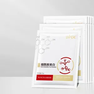 OEM BPDE private label organic natural Nicotinamide whitening anti rughe lentiggine cura della pelle beauty face care sheet maschera facciale