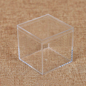 Cajas de exhibición de cubo cuadrado de plástico, caja de regalo, contenedores de cubo con tapa, contenedor de almacenamiento de dulces, figuras, almacenamiento Pop Mart - Product Image 4