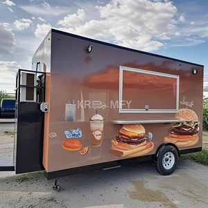 Camion de vente de nourriture de type carré conforme à la norme européenne 2025 avec sièges, acheter un food truck - Product Image 5