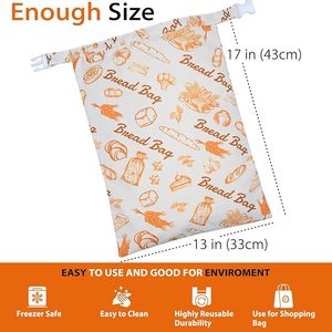 Bolsas Reutilizables de Cera de Abeja para Pan, Mantienen el Pan Fresco por Días, Extra Grandes y Fáciles de Limpiar, Bolsa de Almacenamiento de Algodón - Product Image 2