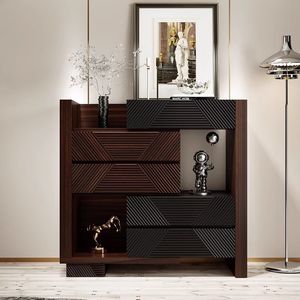 ตู้เก็บของไม้เนื้อแข็งสไตล์อิตาลีสุดหรู 5 ลิ้นชัก ขยายได้ ใช้ได้ทั้งห้องนั่งเล่นและห้องนอน - Product Image 2