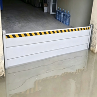 Compuerta Contra Inundaciones de Aluminio Certificada, Barrera Contra Inundaciones Portátil y de Despliegue Rápido, Ideal para la Protección Contra Inundaciones en Almacenes y Garajes