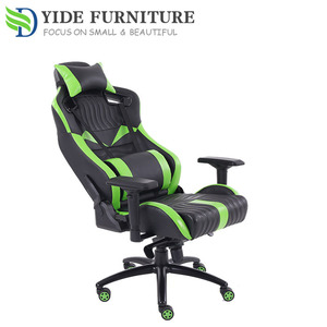 Sedia da Ufficio Ergonomica in Pelle di Grandi Dimensioni per Computer e Gaming, Colore <span class=keywords><strong>Verde</strong></span> - Product Image 3