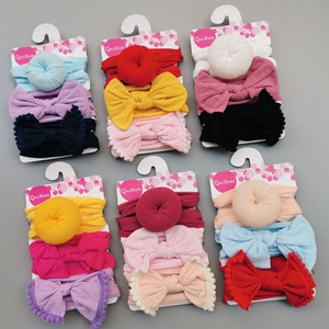 3pcs/set Organic Cotton Elastic Bow <strong>Baby</strong> <strong>Headband</strong> for Girls Kids Gift High Quality Soft Rabbit Ears Hairbands for <strong>Babies</strong> - Product Image 2