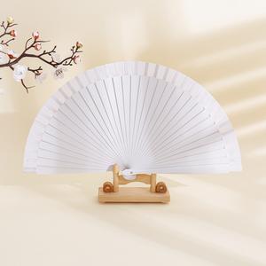 Abanico Plegable de Madera Pintado <span class=keywords><strong>a</strong></span> <span class=keywords><strong>Mano</strong></span>, Diseño Personalizado, Resistente, para Danza Flamenca, Actuaciones Españolas, <span class=keywords><strong>A</strong></span>ño Nuevo Chino y Celebraciones de <span class=keywords><strong>A</strong></span>ño Nuevo - Product Image 3