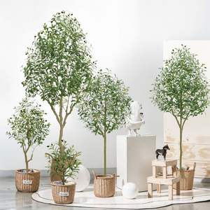 Haute Qualité 4ft Artificielle Olive Tree Pot Détachable <span class=keywords><strong>Pas</strong></span> <span class=keywords><strong>Cher</strong></span> En Plastique Faux Plantes Caractéristiques Détachable Thanksgiving Nouvel An - Product Image 1