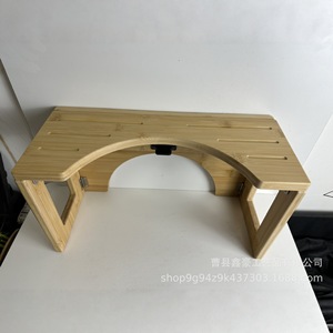 เก้าอี้พับได้ไม้ไผ่ 40x20x18.5 ซม. เก้าอี้นั่งยองสำหรับใช้ในห้องน้ำ - Product Image 2