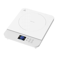 Application domestique de cuiseur à induction à commande tactile électrique Voic blanc avec boîtier en plastique