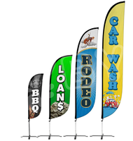 En gros Flying Beach Drapeau Bannière Promotionnel Grand Drapeau De Plume Bannière pour Publicité D'affaires Variété Sport Teardrop Drapeau