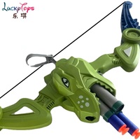 Nouveau design de jouet dinosaure avec arc et flèche pour enfants, jeu complet de cibles de tir en plein air, jeux amusants pour les enfants, vente en gros