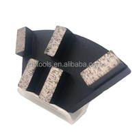 Plaque de meulage diamantée à 5 segments JDK pour le polissage du béton