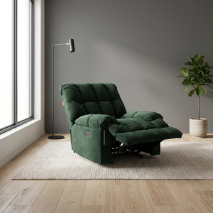 Sillón Reclinable Eléctrico Individual Moderno, Sillón Extensible con Reposabrazos, Sillón Reclinable con Marco Metálico para el Hogar, Salón de Belleza, Sala de Estar - Product Image 2