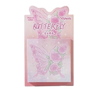 Notas Adhesivas <span class=keywords><strong>de</strong></span> Mariposa <span class=keywords><strong>de</strong></span> Diseño Atractivo, Autoadhesivas, para Oficina, Gruesas, Reutilizables, para Notas <span class=keywords><strong>de</strong></span> Estudiantes - Product Image 5