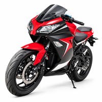 Moto de course électrique 2025 avec batterie lithium 72V, Streetbikes Max. Gamme 60 km/h Moto électrique