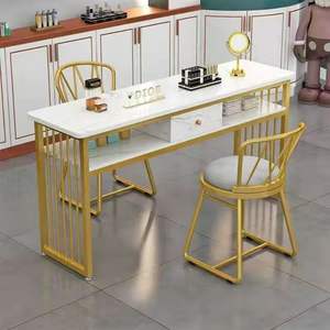 Nueva Estación de Trabajo de Lujo para Arte de Uñas, Muebles de Acero Inoxidable para Manicura, Mesa para Uñas - Product Image 5