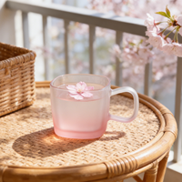 Tasses à lait en verre YS à bouche carrée 400 ml, design moderne, réutilisables, sans danger pour les aliments, durables, compatibles lave-vaisselle et micro-ondes, couleurs personnalisables