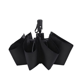 ร่มพับแข็งแรง โครงไฟเบอร์กลาสกันลม 8 ซี่ ปิดอัตโนมัติแบบแมนนวล เปิดอัตโนมัติสำหรับสภาพอากาศรุนแรง เหมาะสำหรับการเดินทาง - Product Image 5