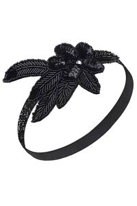 Vintage <b>Beaded</b> Feather <b>Headband</b> Women Ethnic Style Hair Band Bridal Party Prom Costume Headpiece For Evening Dress - Product Image 2